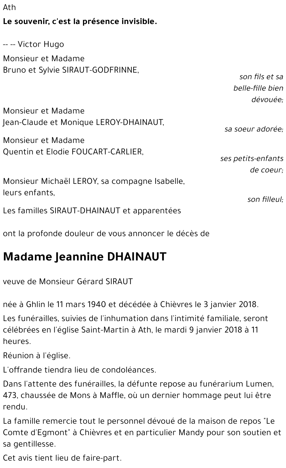 Jeannine DHAINAUT