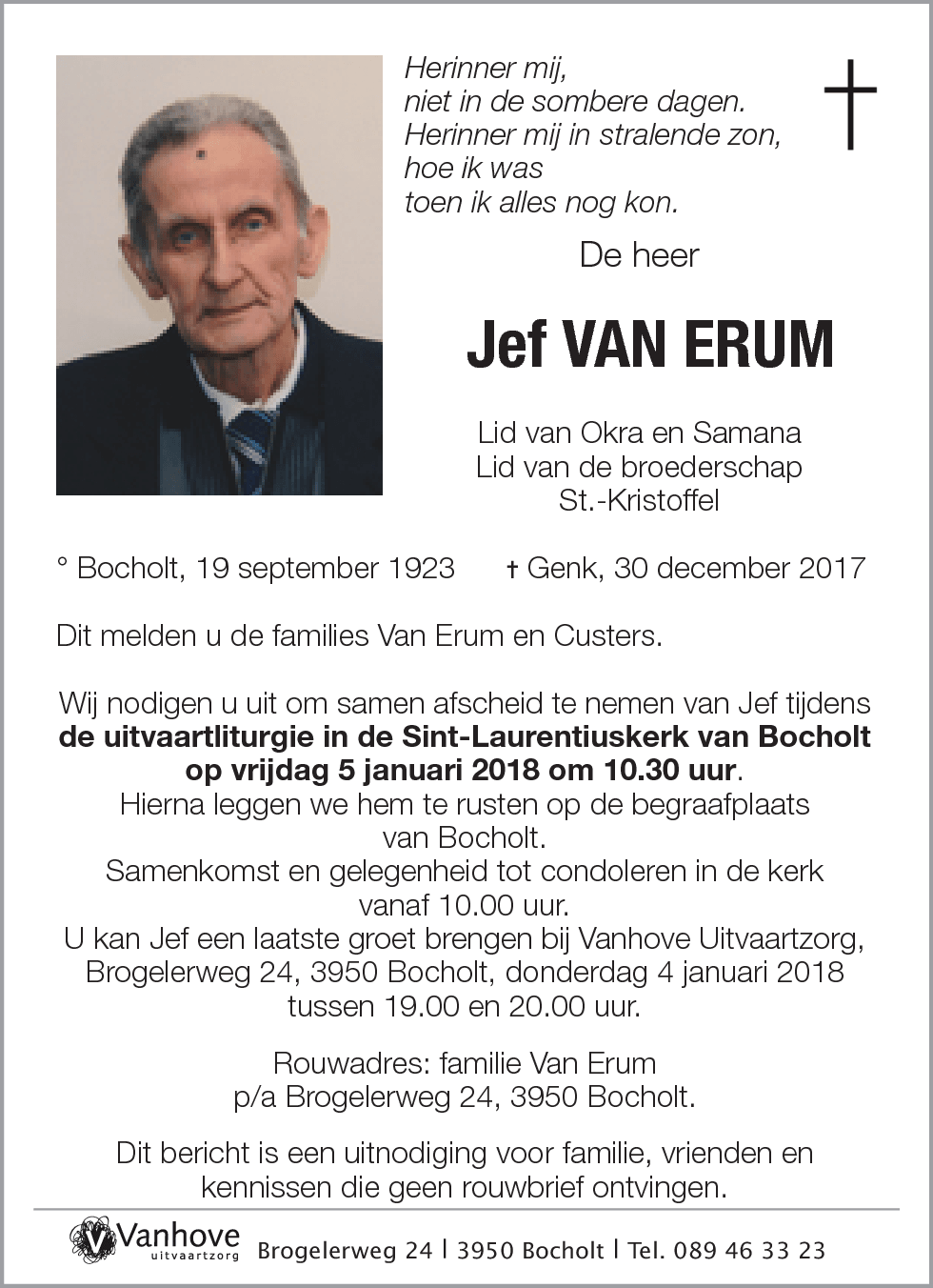 Jef Van Erum