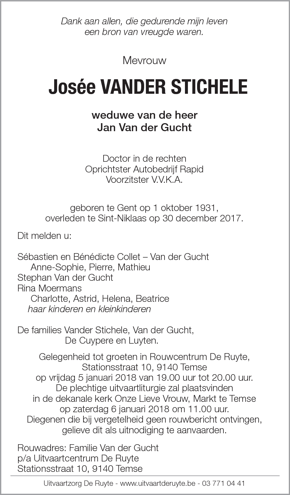 Josée Vander Stichele