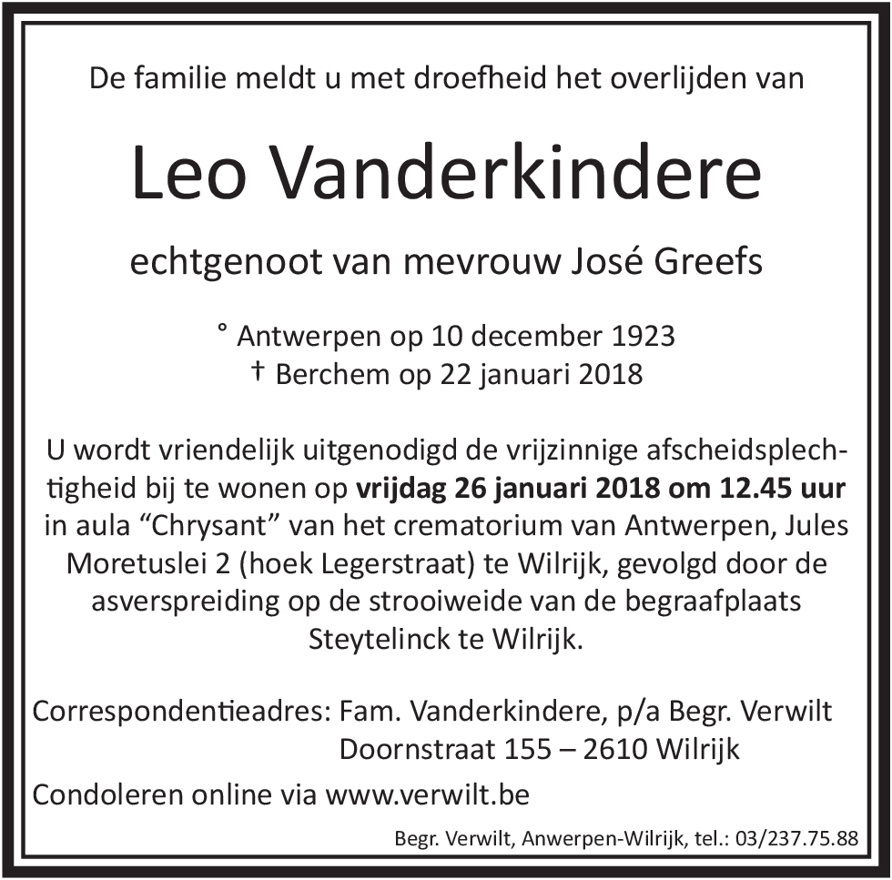 Leo Vanderkindere