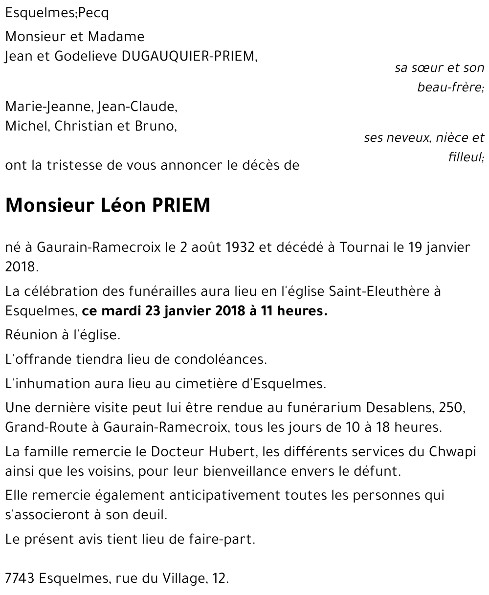 Léon PRIEM