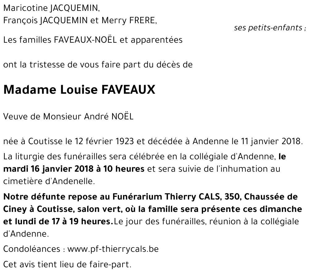 Louise FAVEAUX