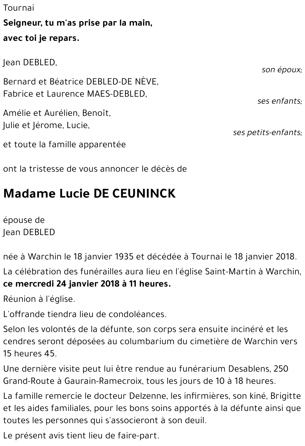 Lucie DE CEUNINCK