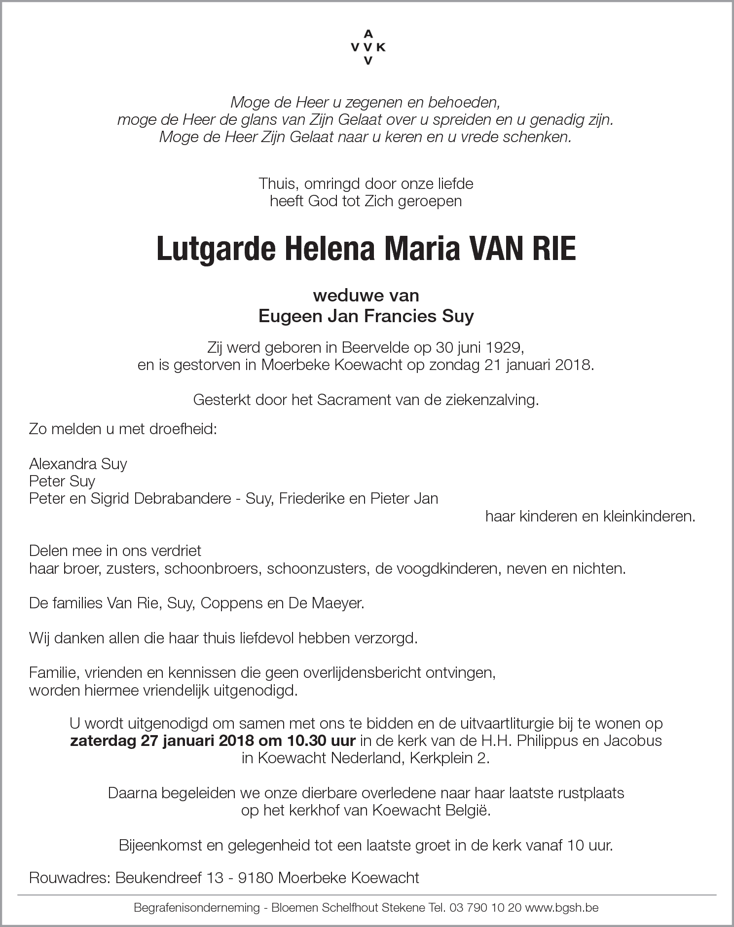 Lutgarde Helena Maria Van Rie