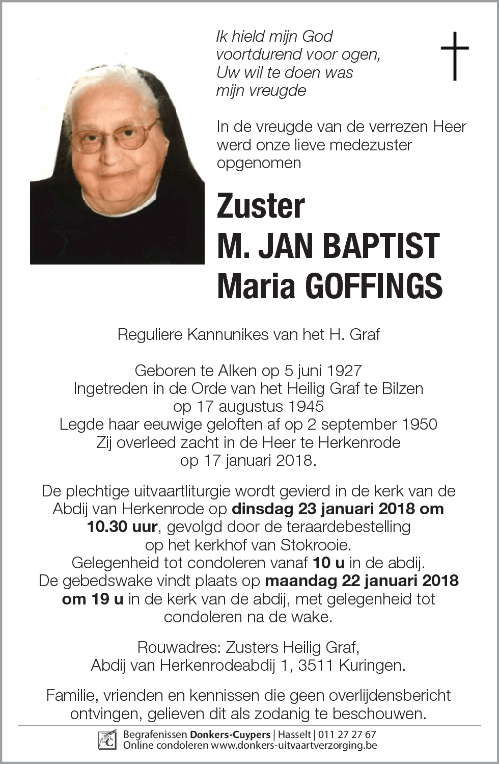 M. JAN BAPTIST Goffings