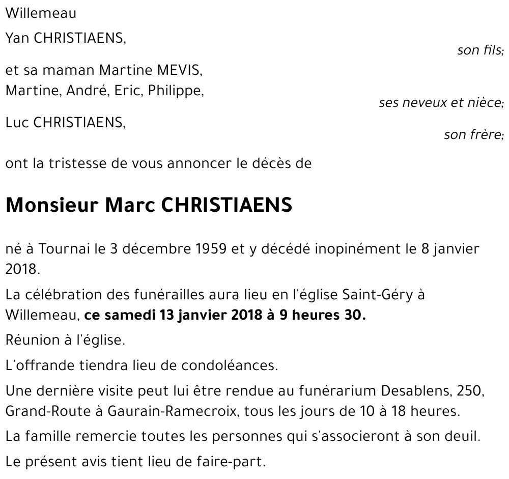 Marc CHRISTIAENS
