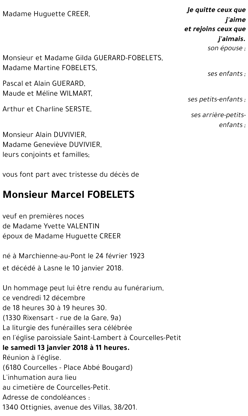 Marcel FOBELETS