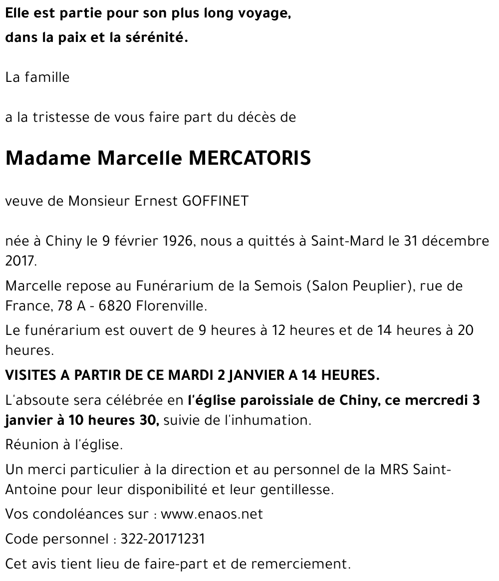 Marcelle MERCATORIS