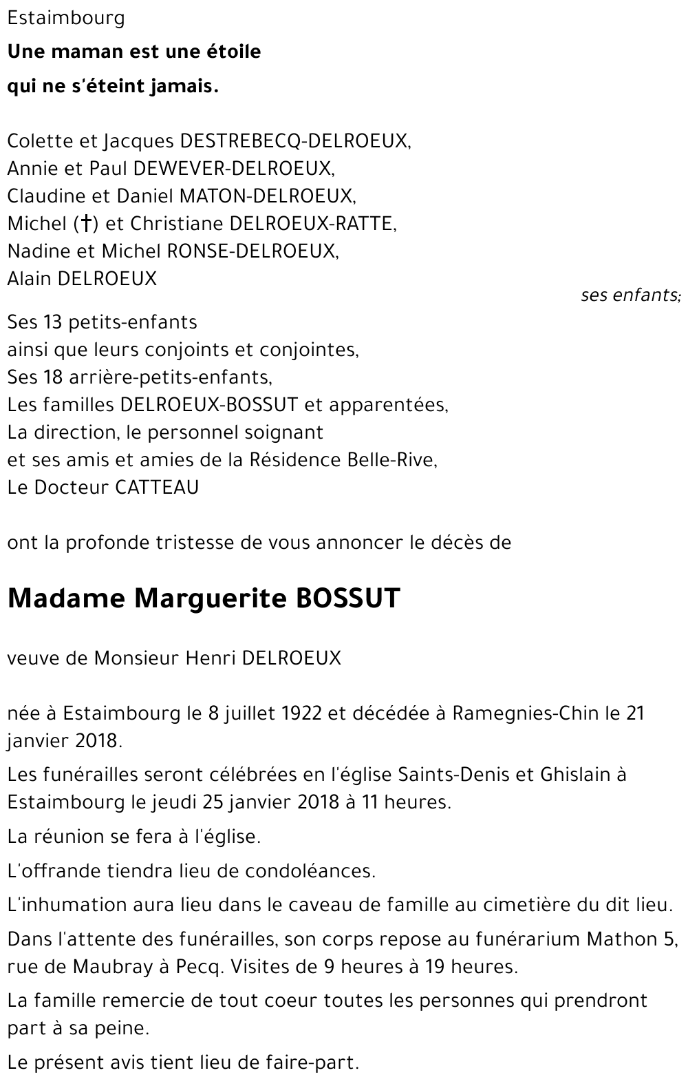 Marguerite BOSSUT