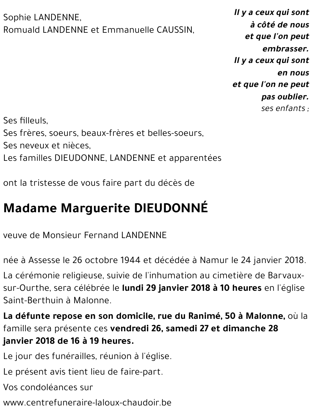 Marguerite DIEUDONNE