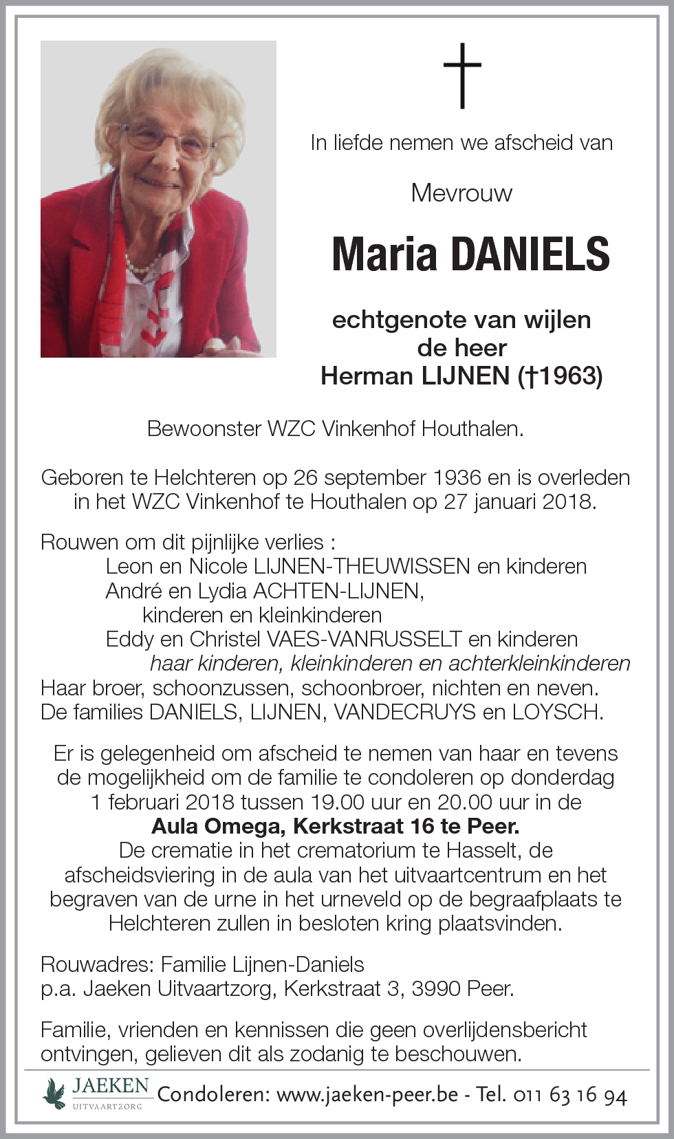 Maria DANIELS