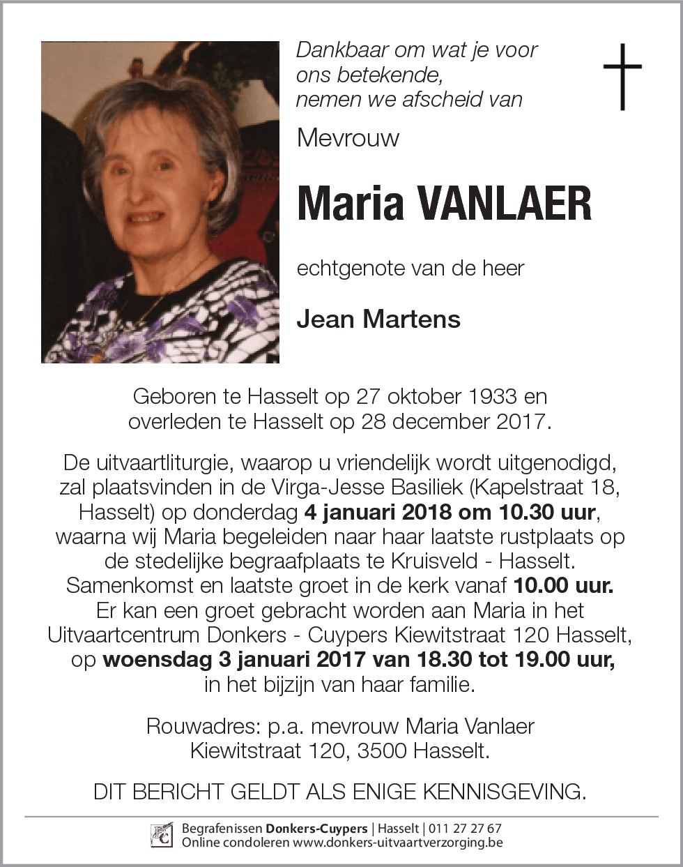 Maria Vanlaer