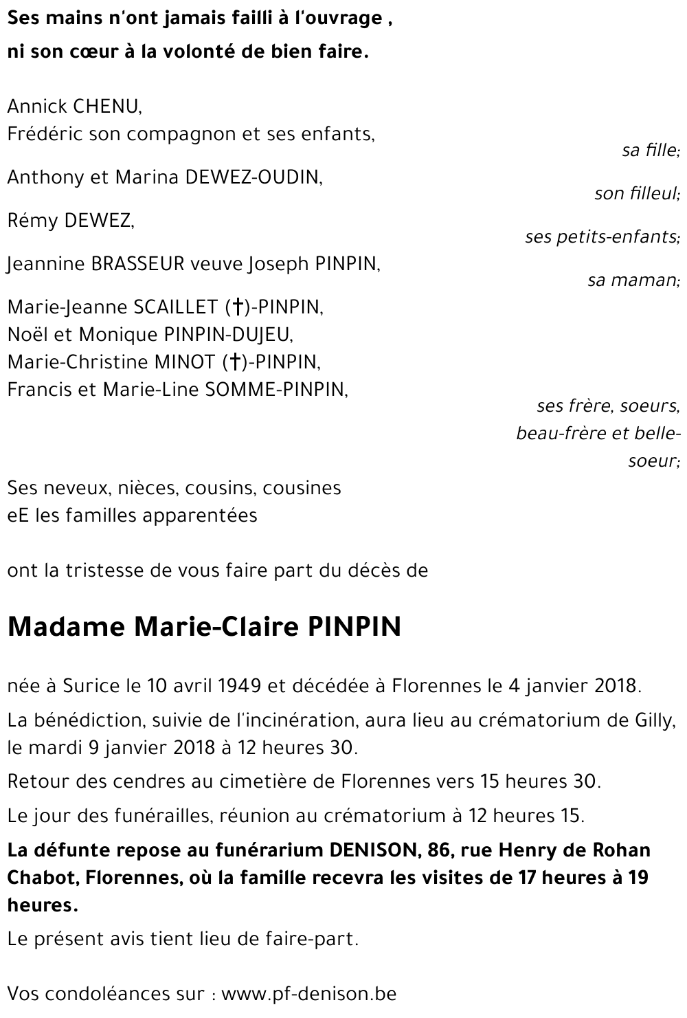 Marie-Claire PINPIN