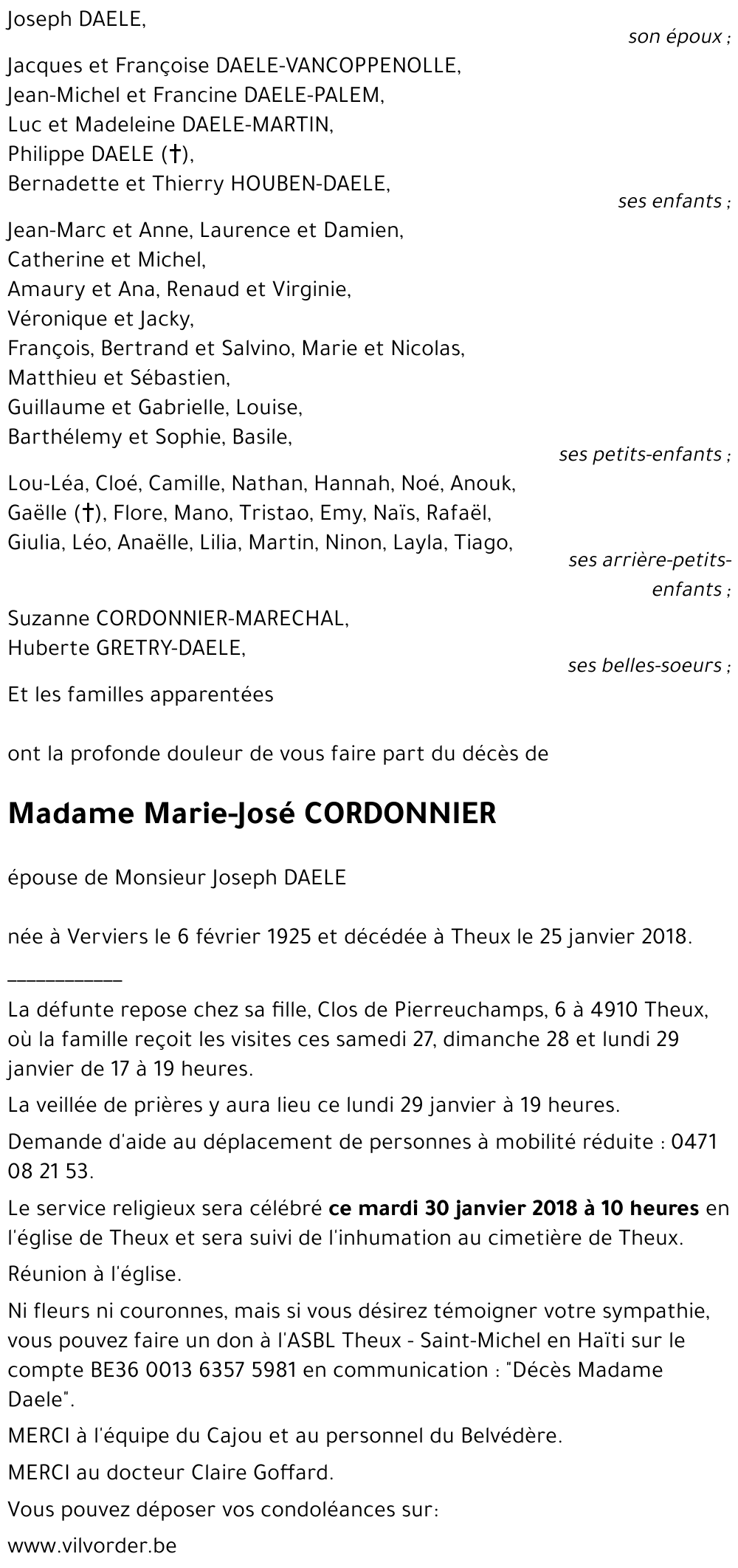 Marie-José CORDONNIER