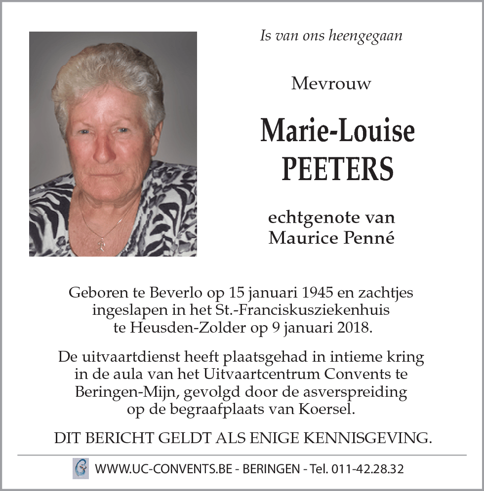 Marie-Louise Peeters