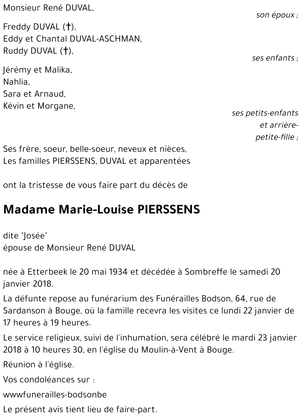 Marie-Louise PIERSSENS