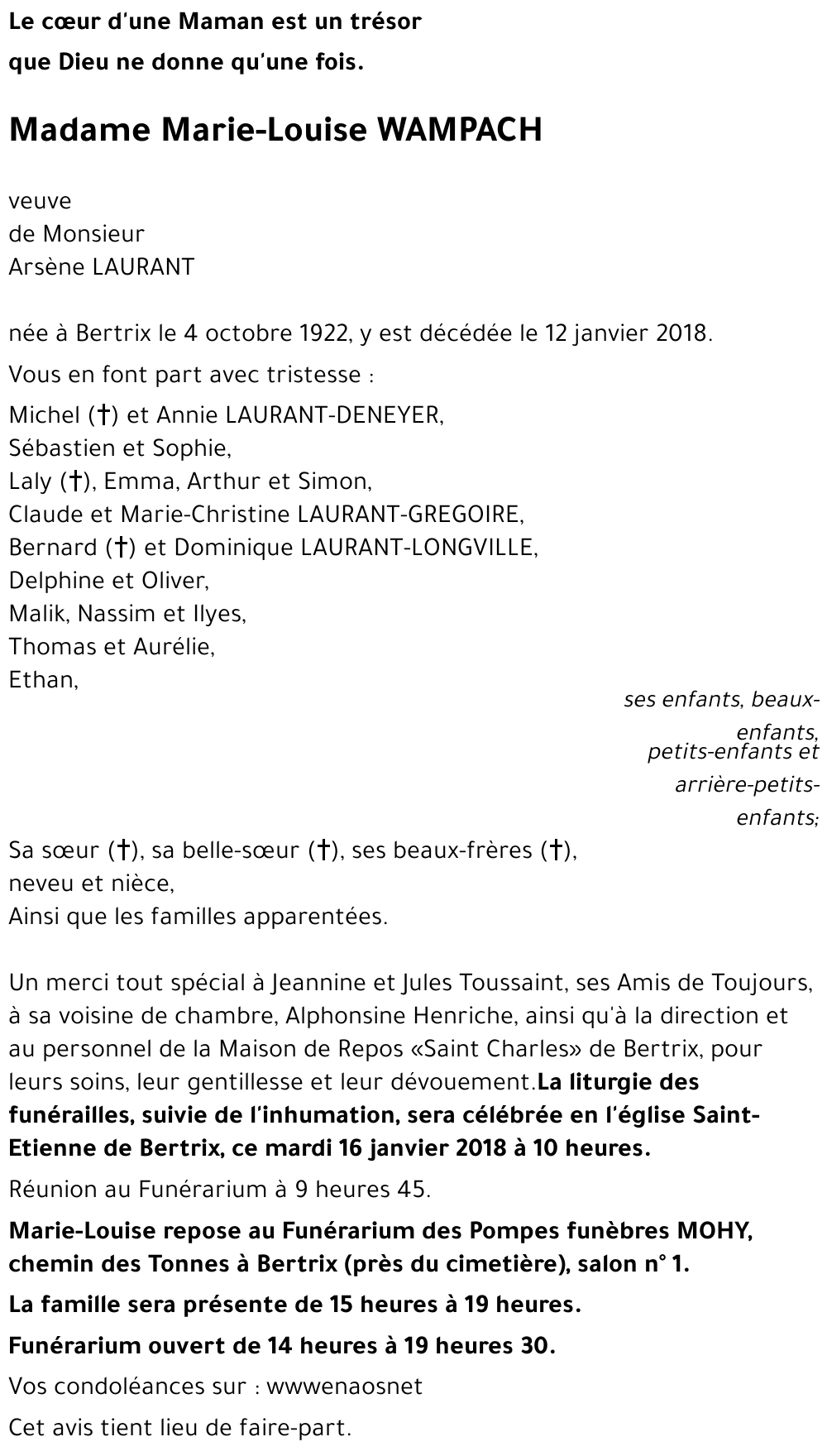 Marie-Louise WAMPACH