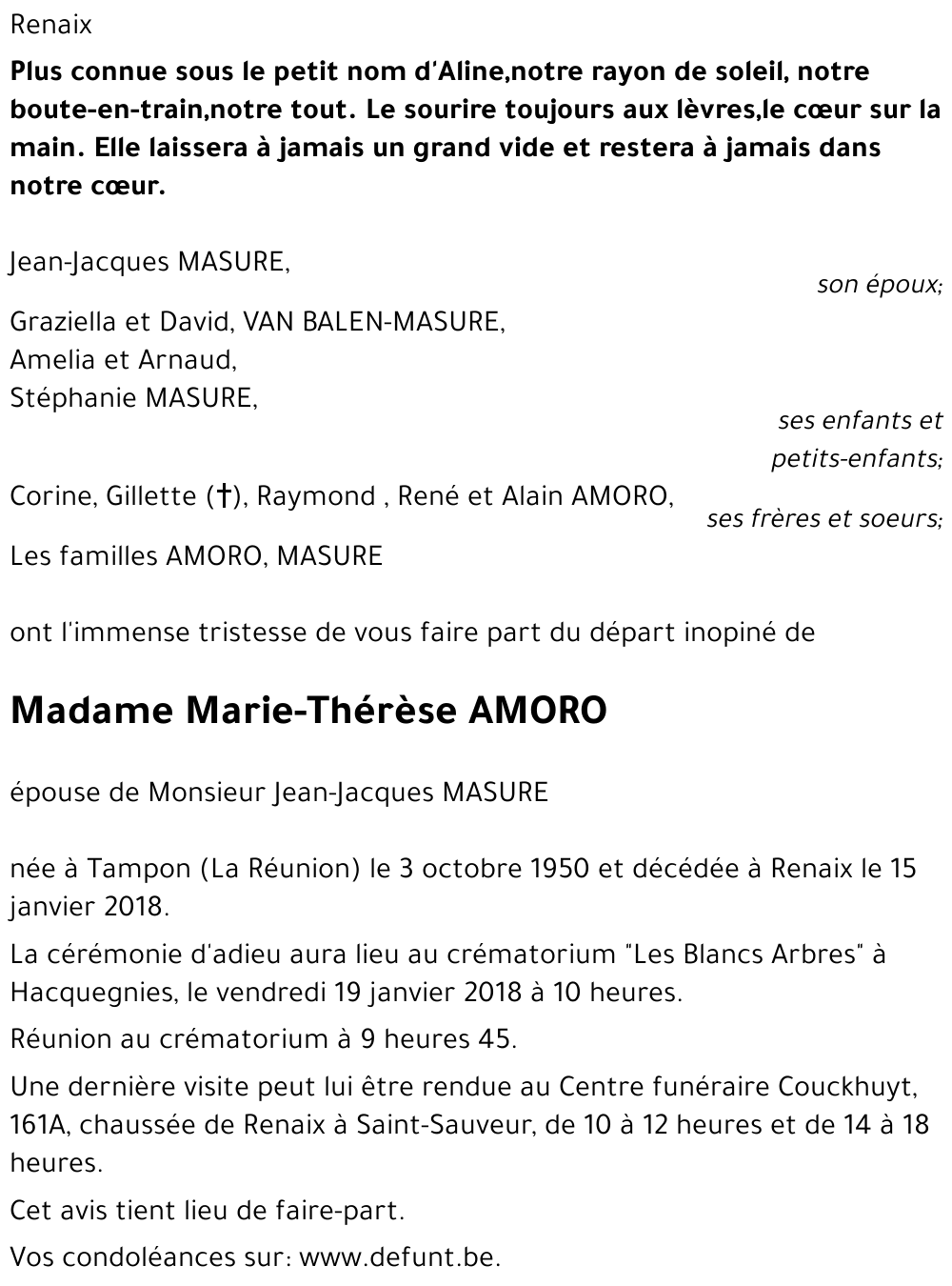 Marie-Thérèse AMORO