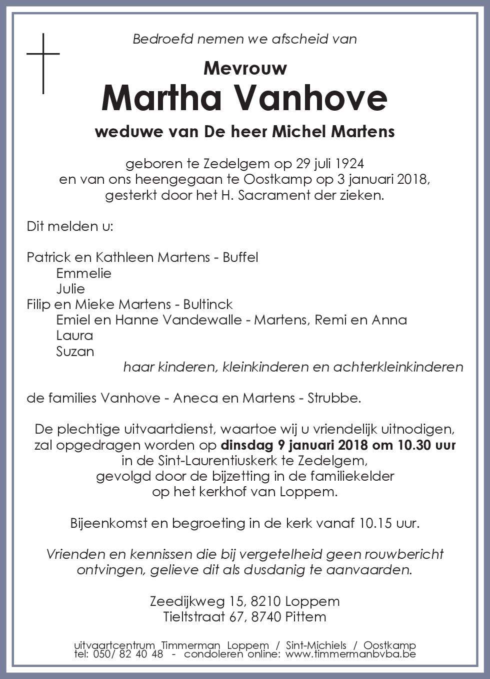 Martha Vanhove