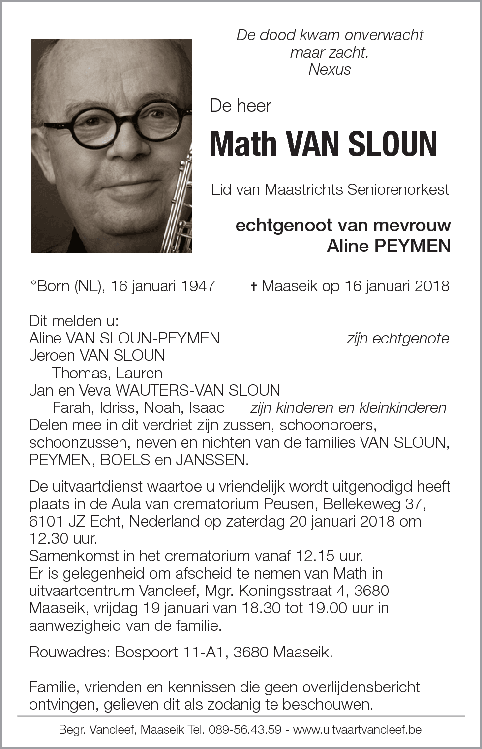 Math Van Sloun