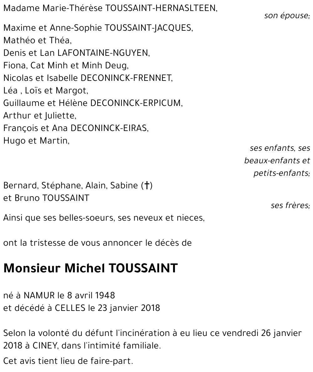 Michel TOUSSAINT
