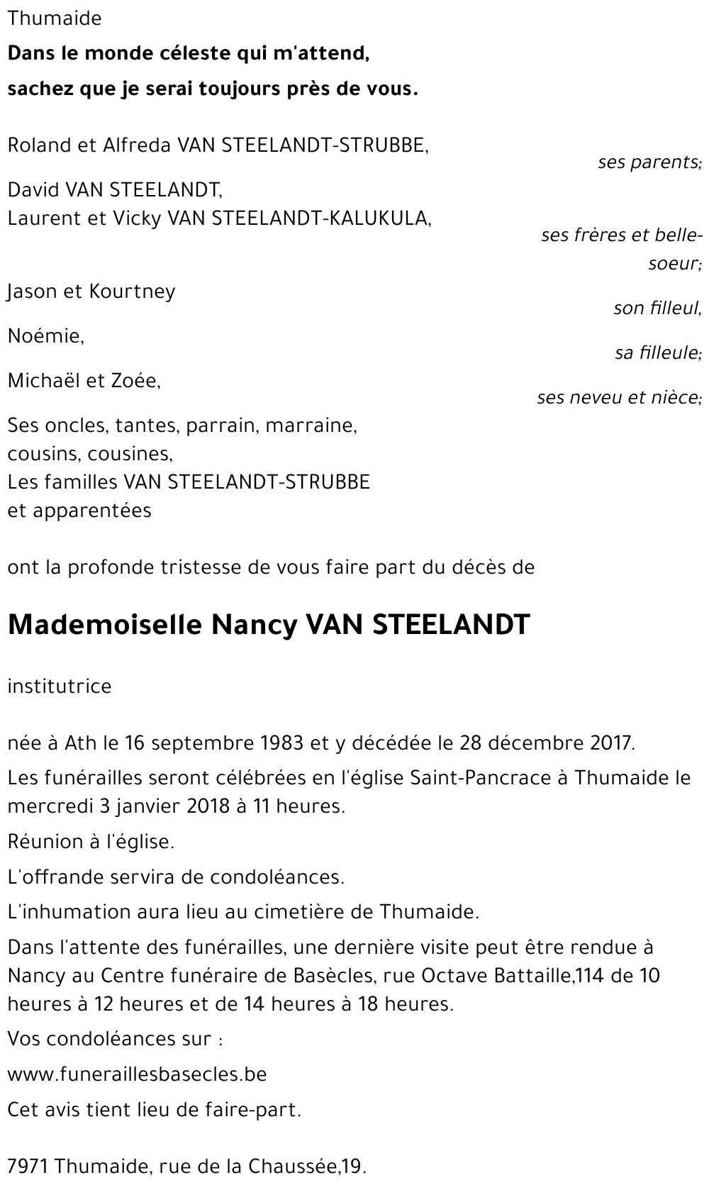 Nancy VAN STEELANDT