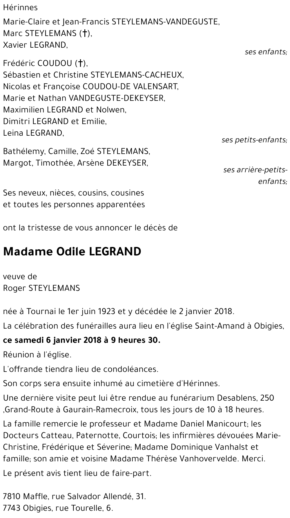 Odile LEGRAND