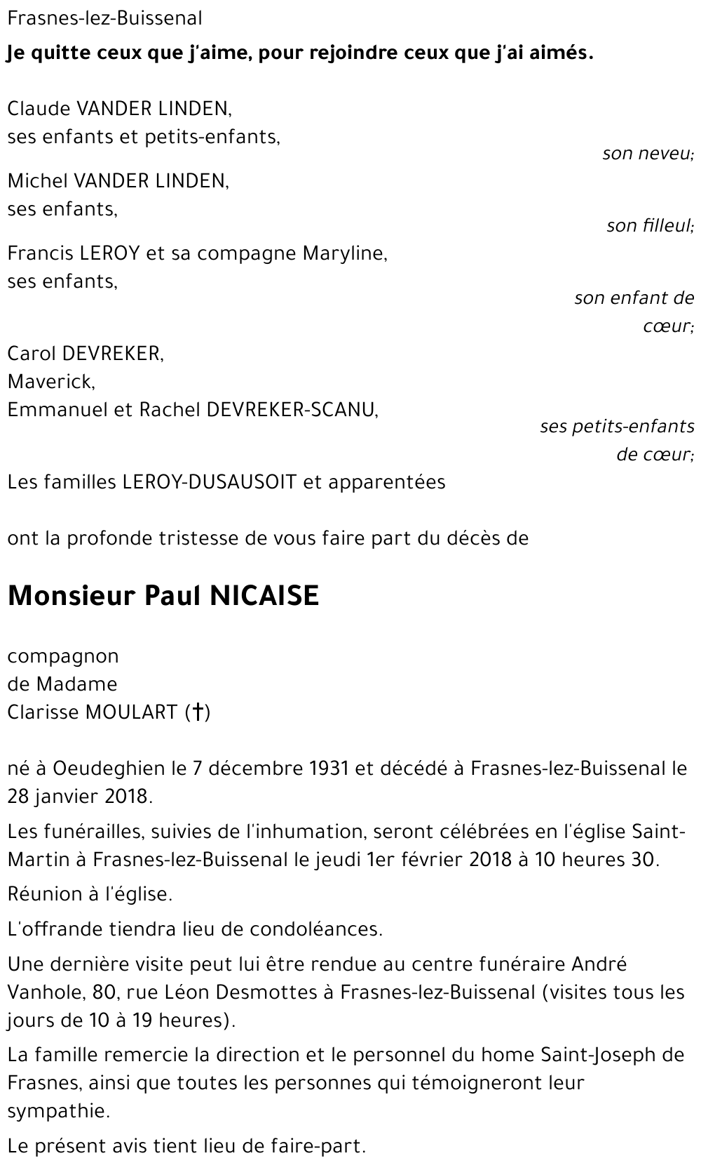 Paul NICAISE