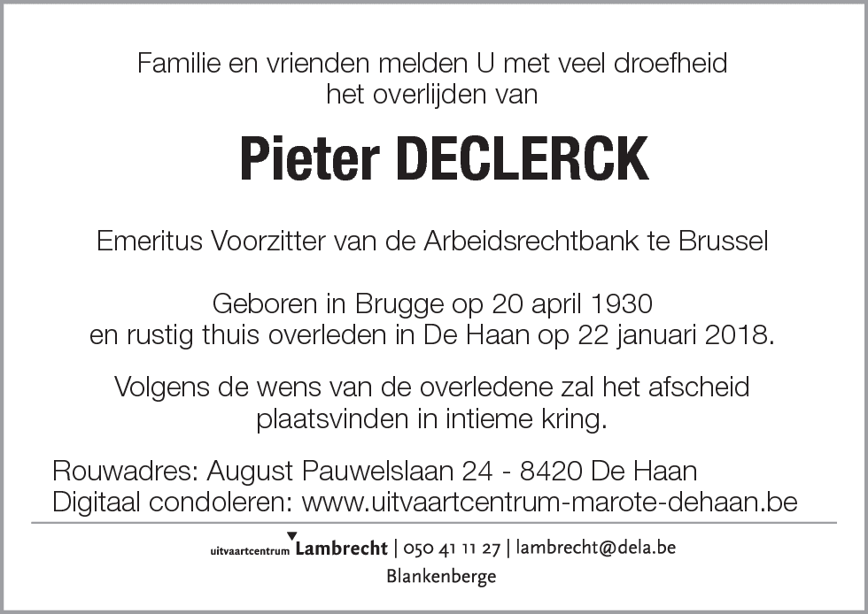 Pieter Declerck
