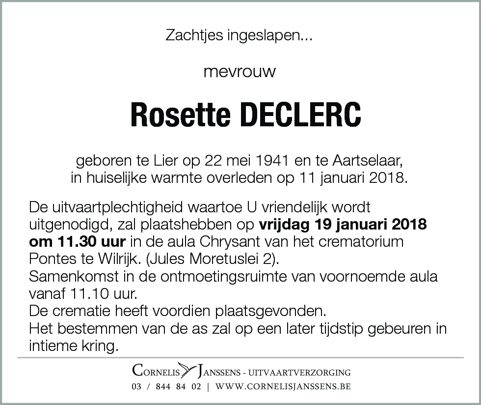 Rosette Declerc