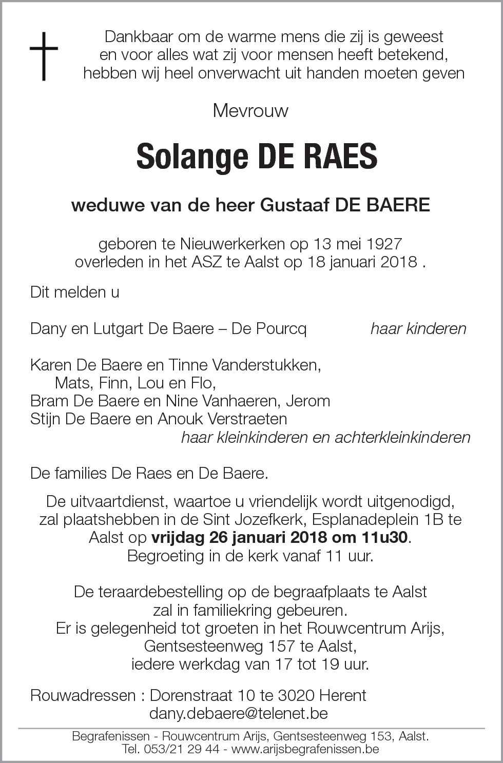 Solange De Raes