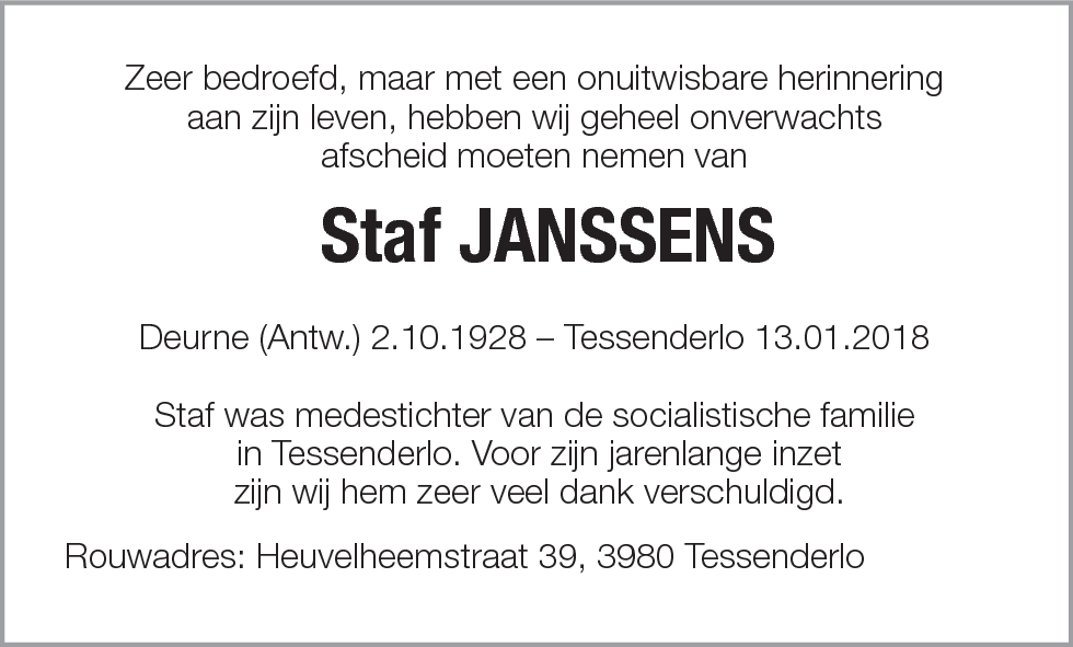Staf Janssens