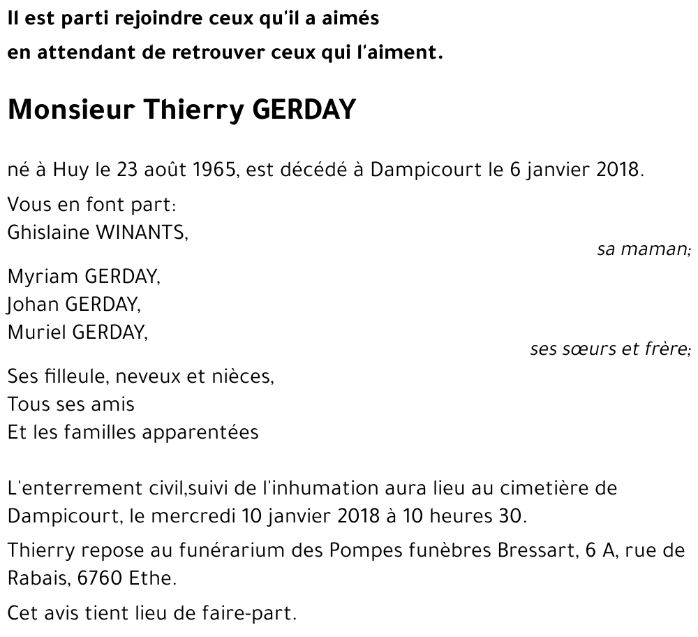 Thierry GERDAY 
