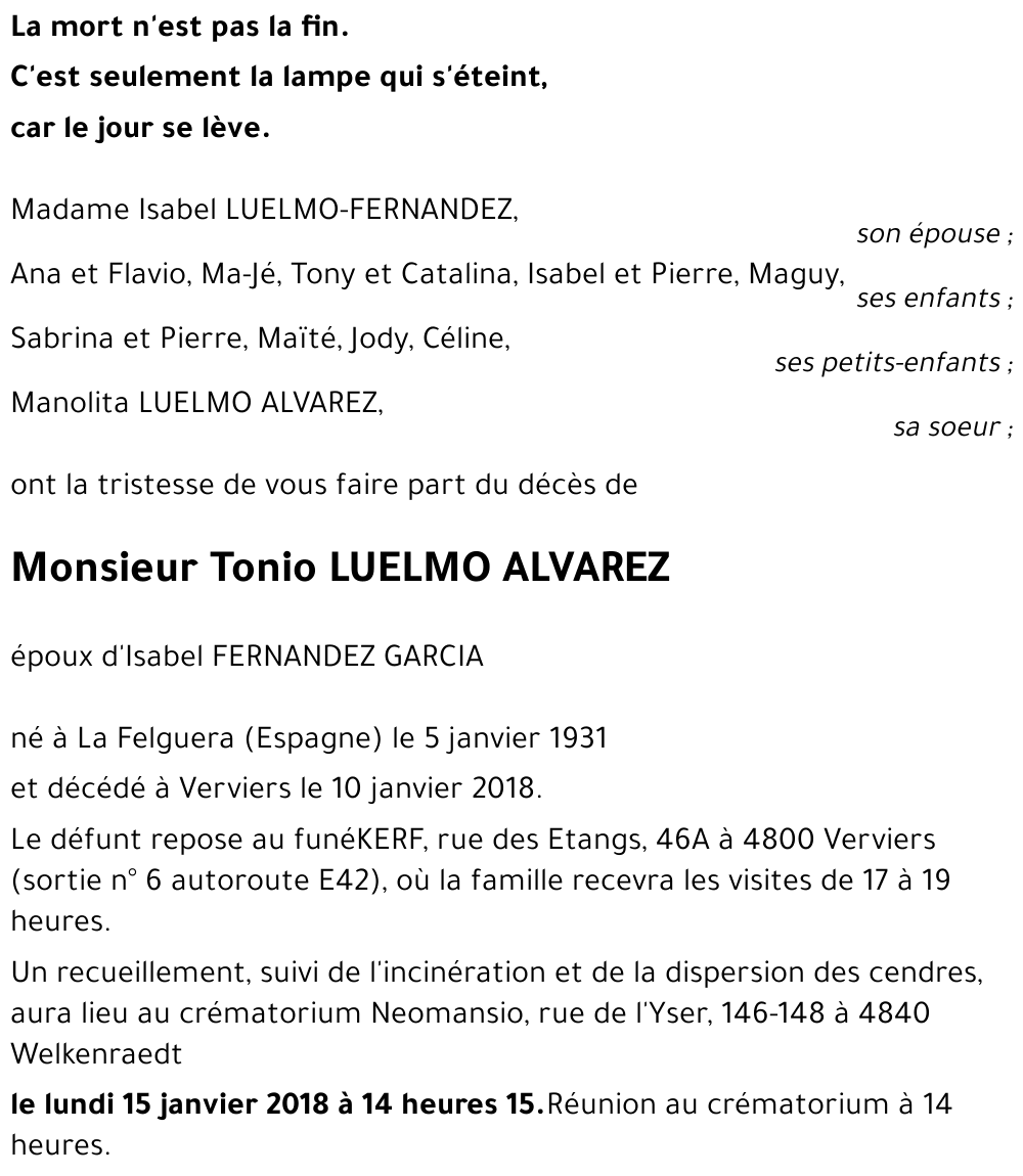 Tonio LUELMO ALVAREZ