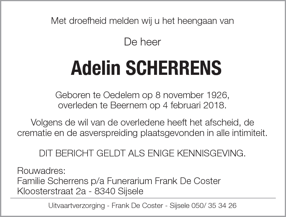 Adelin Scherrens