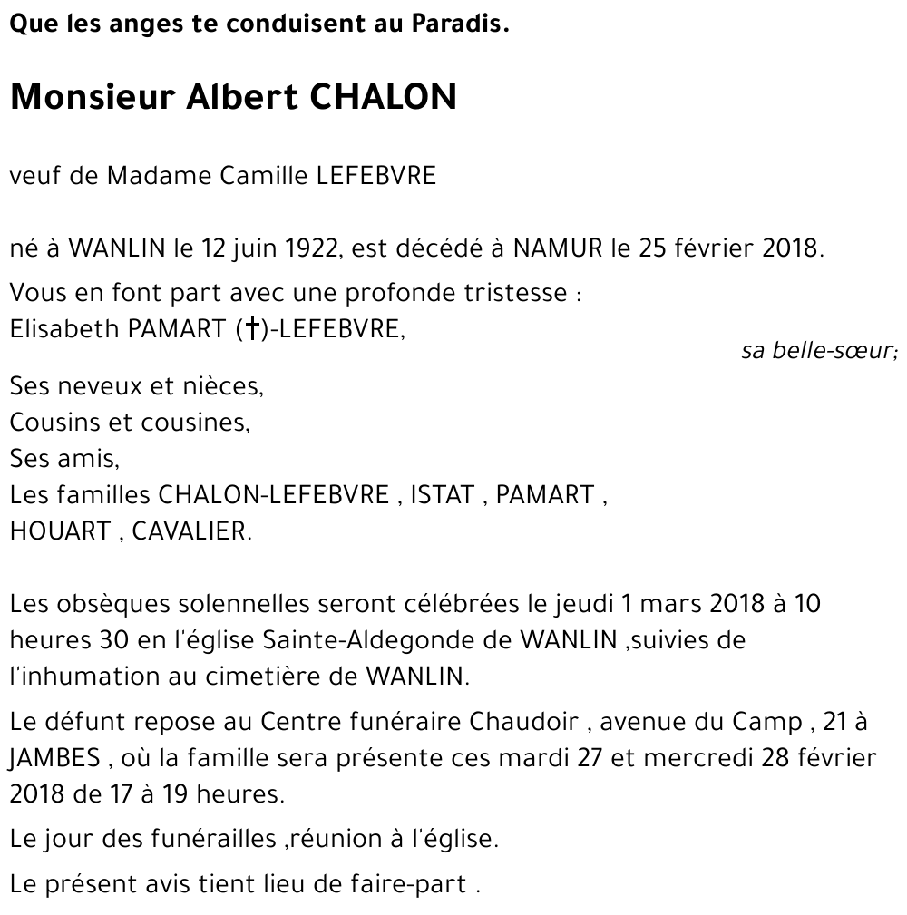 Albert CHALON