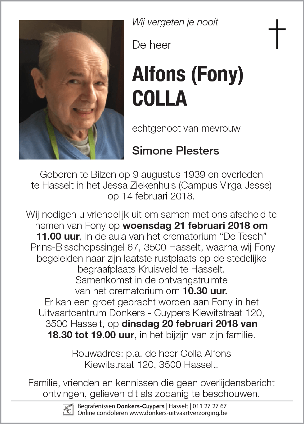 Alfons (Fony) Colla