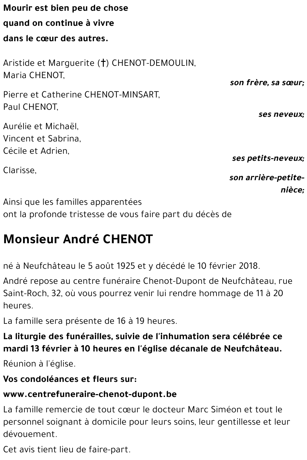 André CHENOT