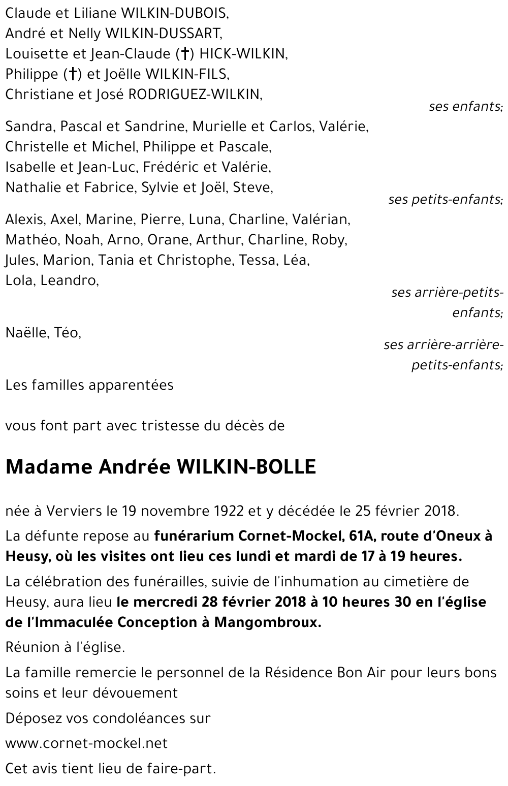 Andrée BOLLE