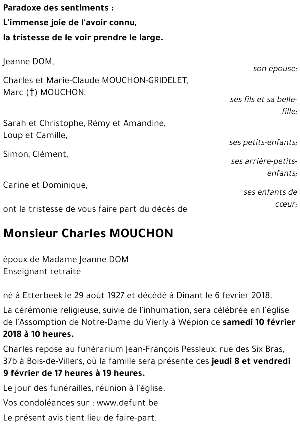 Charles MOUCHON