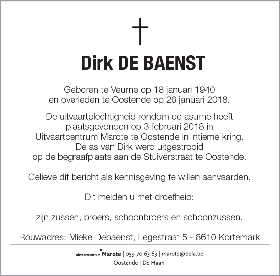 Dirk De Baenst