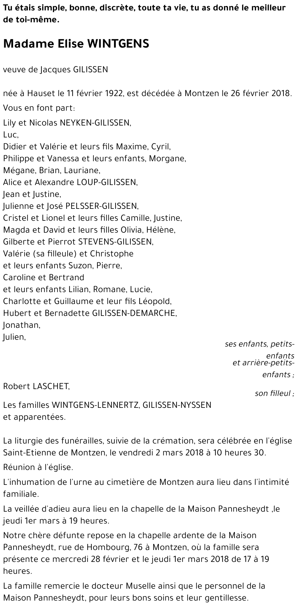 Elise WINTGENS