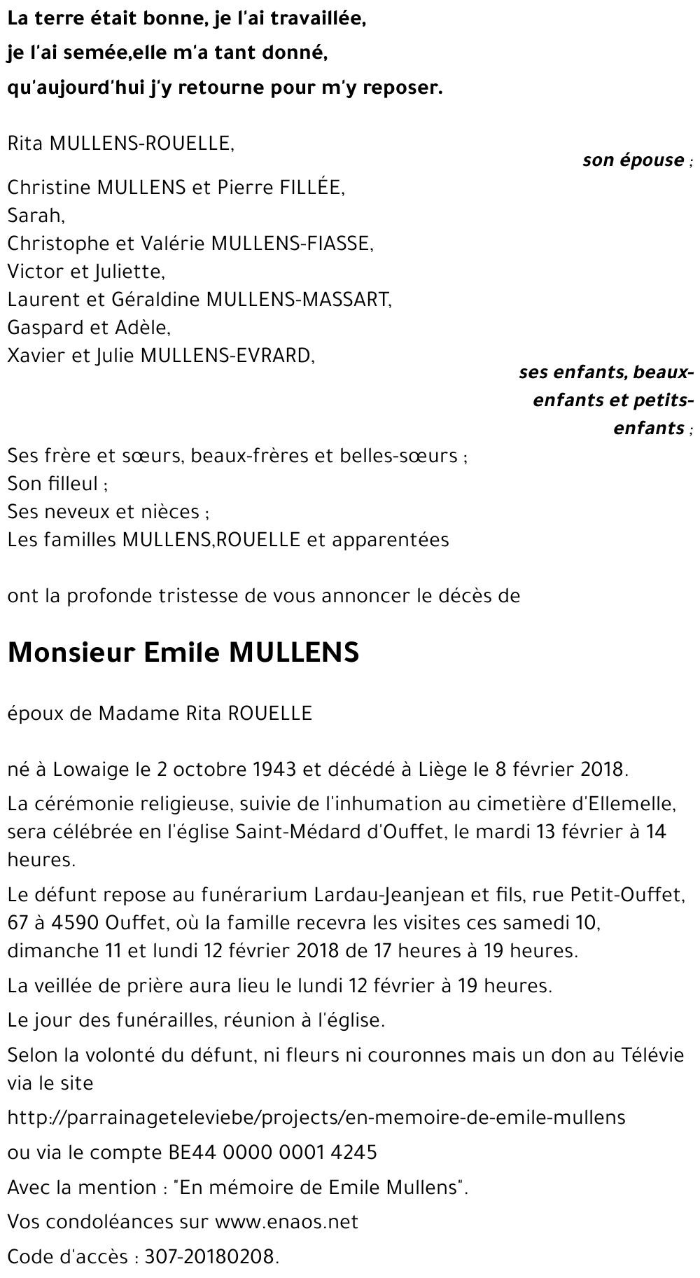 Emile MULLENS