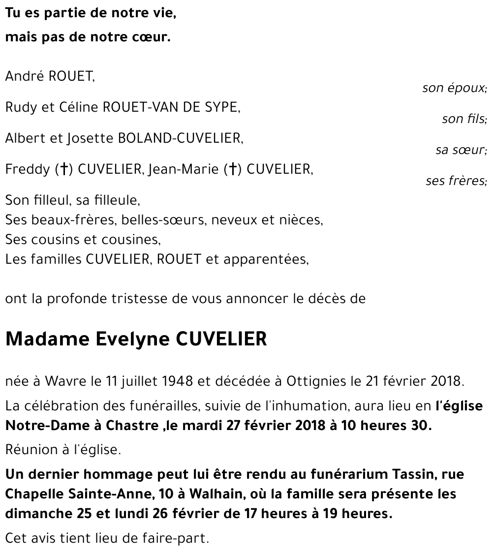 Evelyne CUVELIER