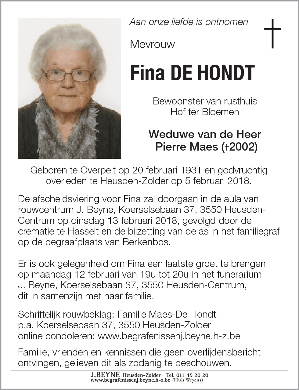 Fina De Hondt