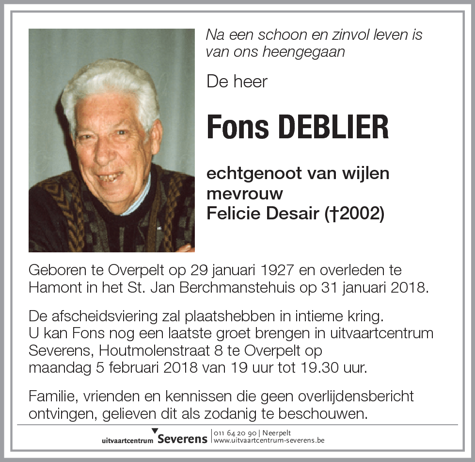 Fons Deblier