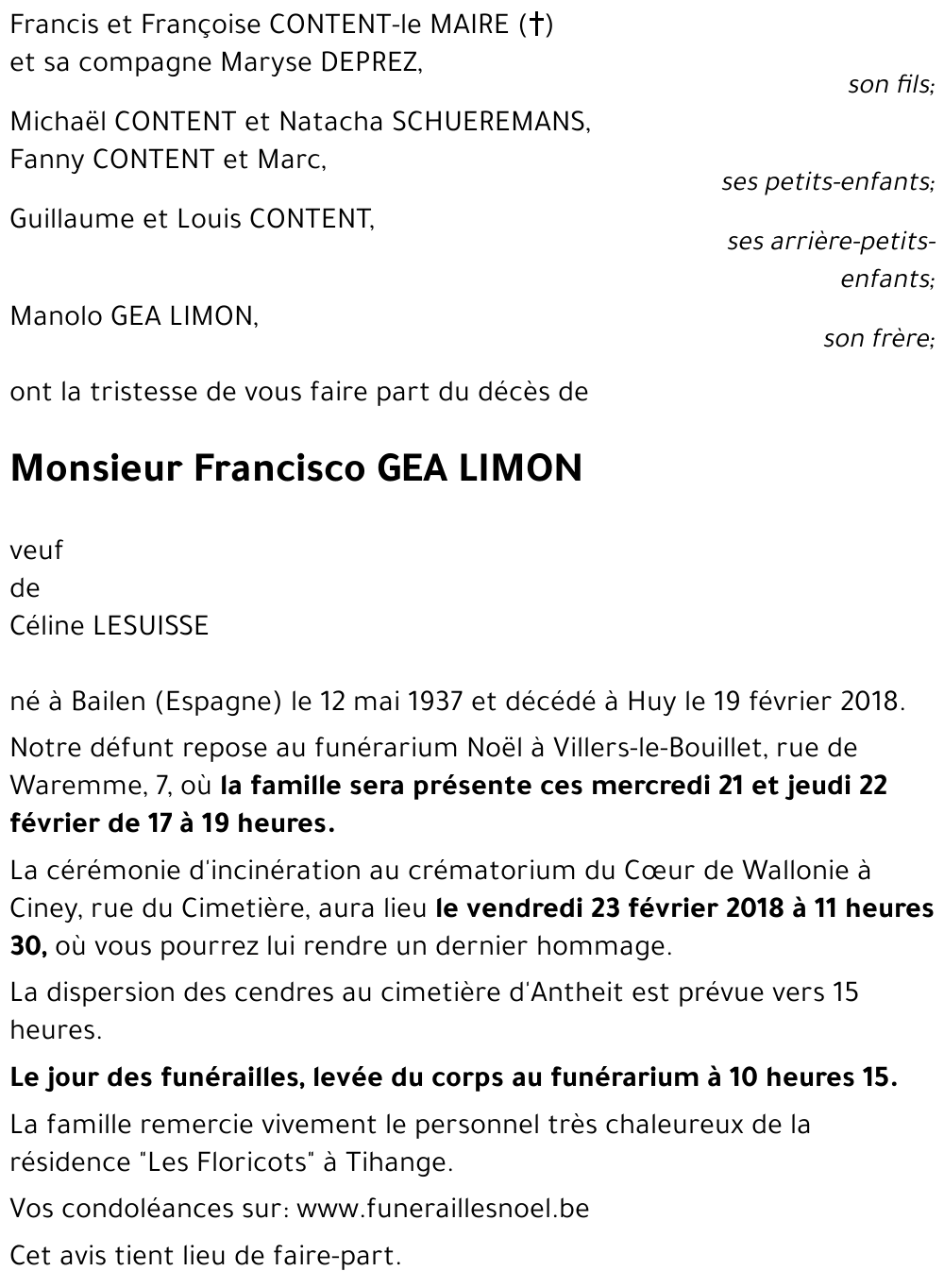 Francisco GEA LIMON