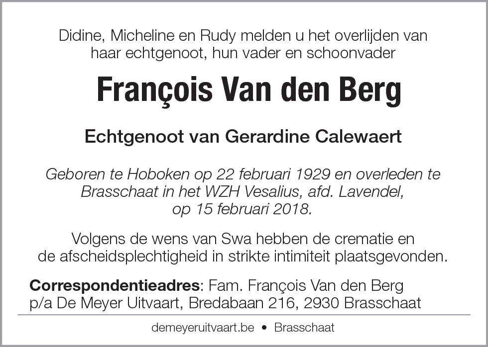 François Van den Berg