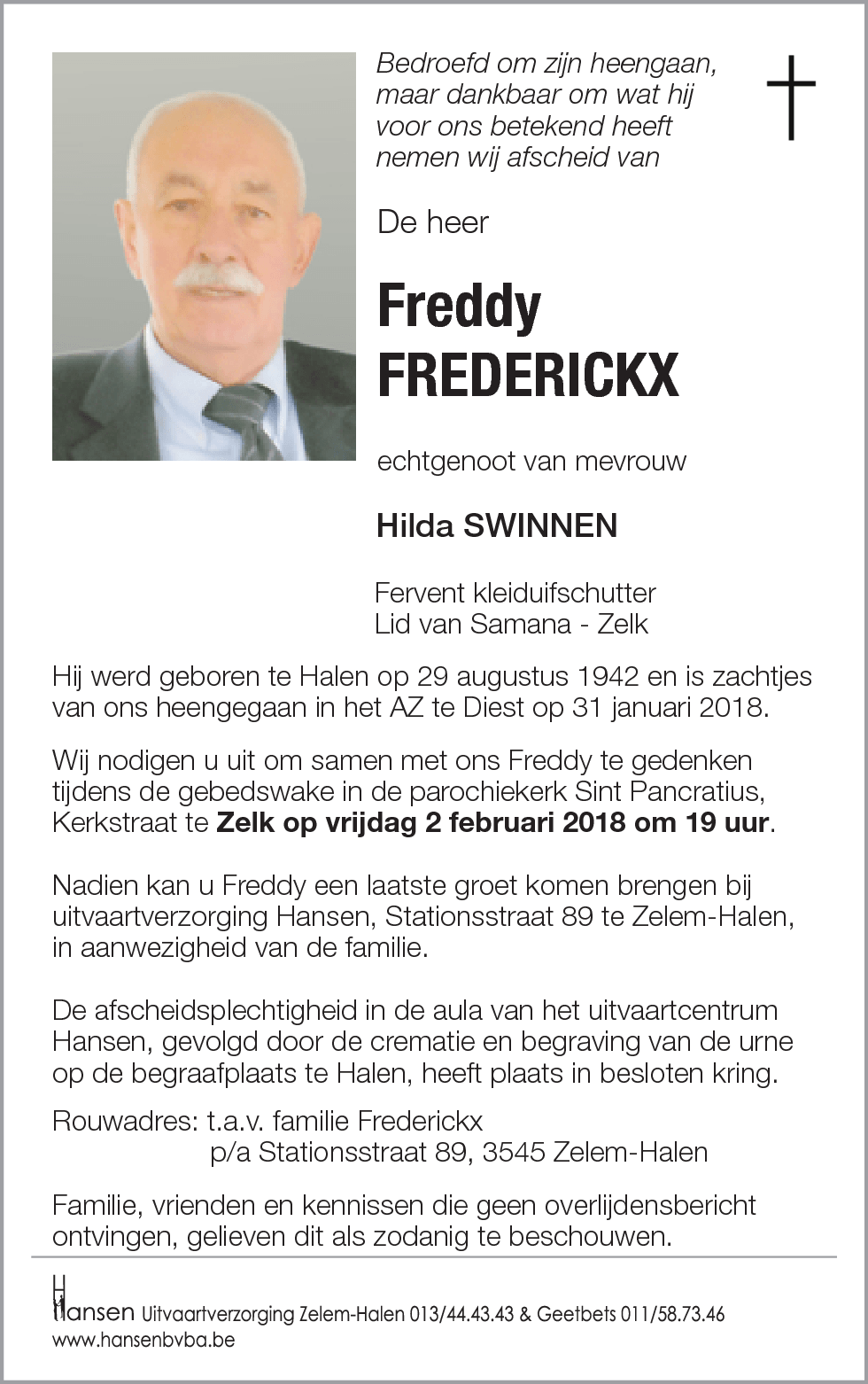 Freddy FREDERICKX