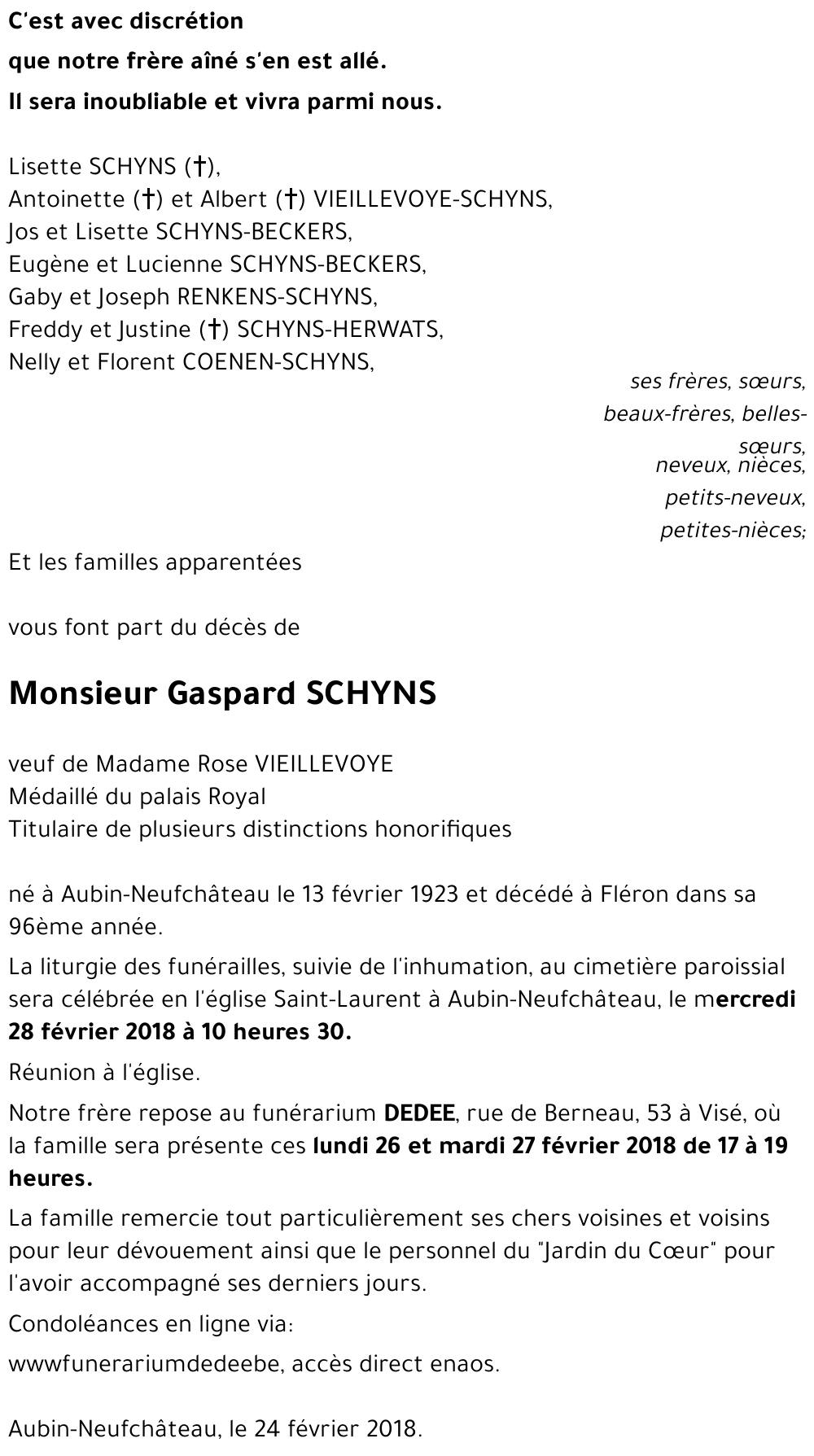 Gaspard SCHYNS